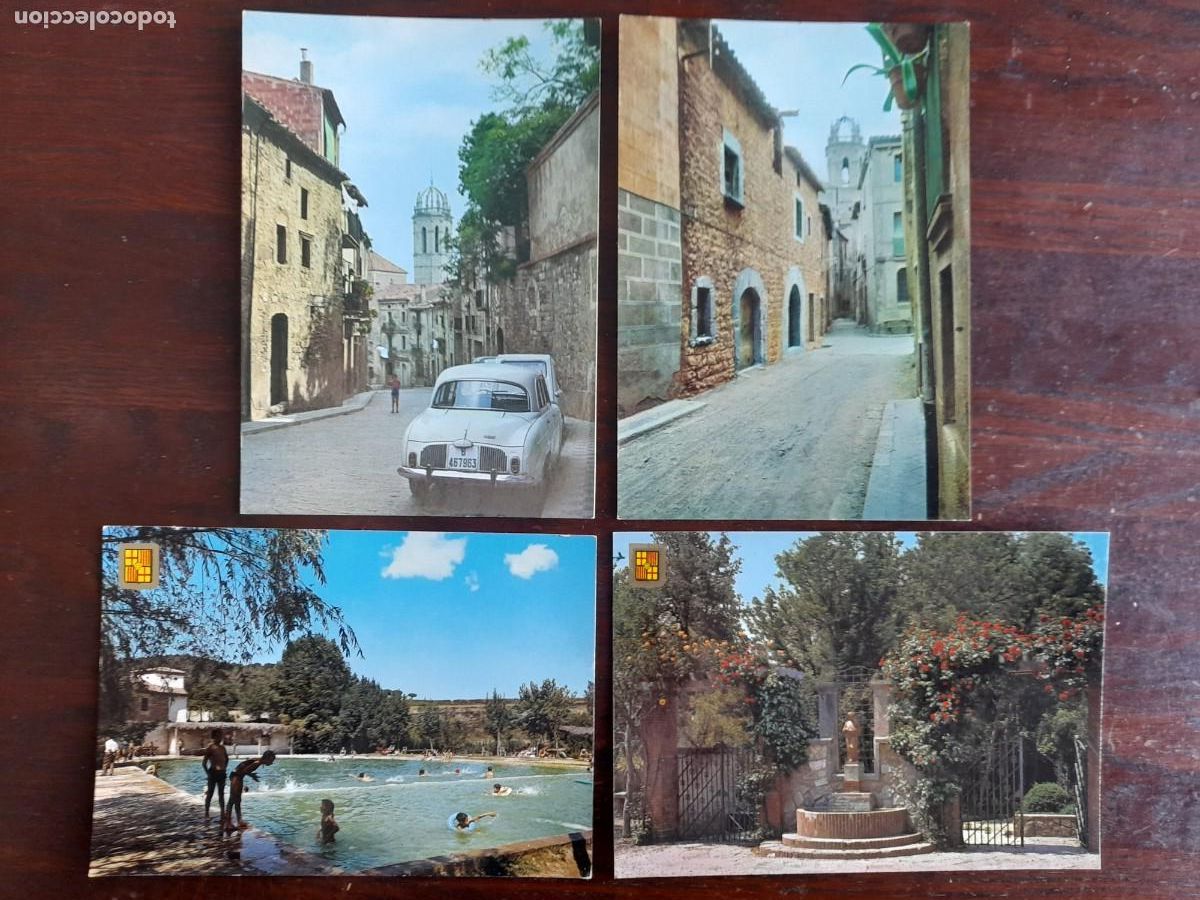 Cartoline: Una postal 60&acute;s carrer del forn, Moya o Moia o piscina municipal o parc F,Vi&ntilde;as 4 tarjetas a elegir