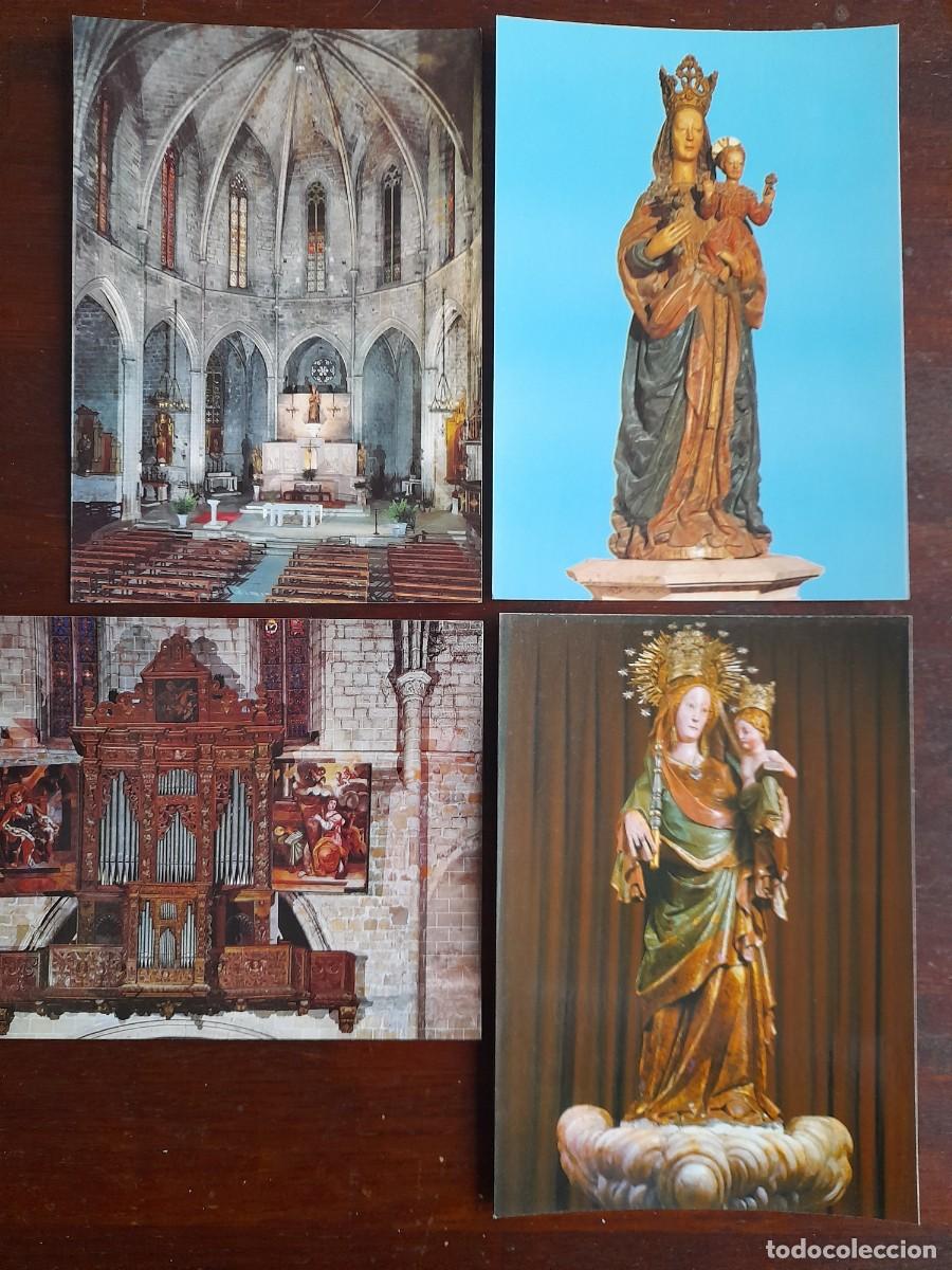 Postales: Una postal 70&acute;s iglesia altar mayor Santa Maria, santuario de la Serra Montblanc 4 tarjetas a elegir