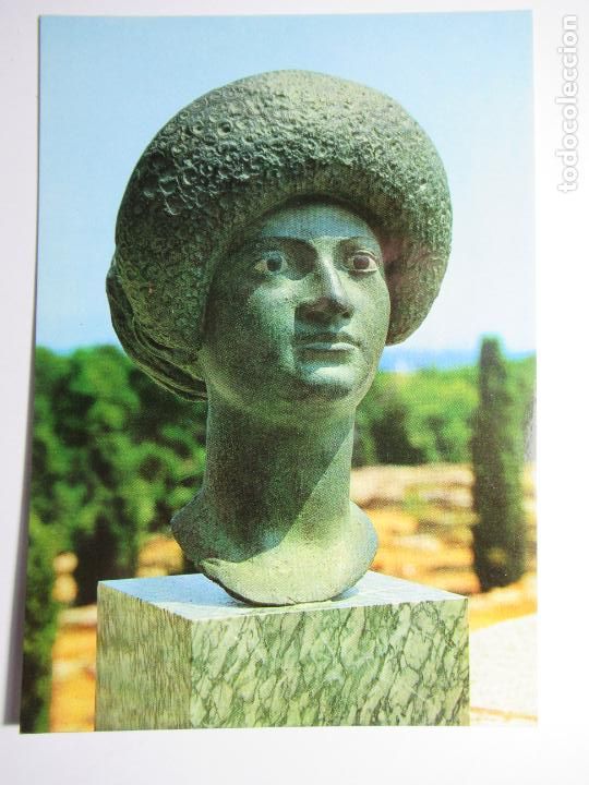 Postales: Costa Brava - Retrato femenino de Bronce, &eacute;poca Diacleciano - V.C. n&ordm; 1453 - S/C