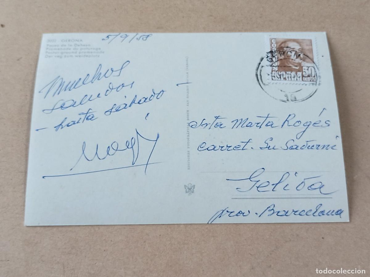 Postales: GIRON&Egrave;S - POSTAL GERONA - PASEO DE LA DEHESA - Foto 2
