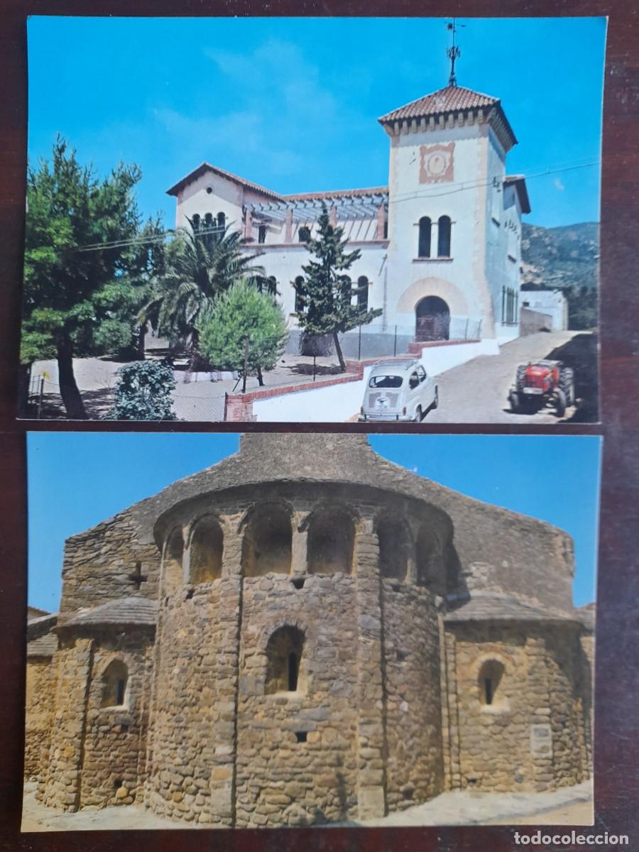 Postkarten: Una postal 70&acute;s escuelas nacionales Iglesia San Juan Palau Sabardera Alt Emporda 2 tarjetas a elegir