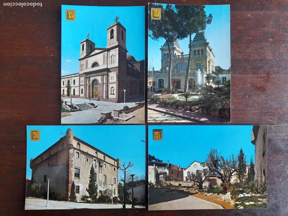 Cartes Postales: Una postal 70&acute;s Palleja Iglesia Santa Eulalia castillo, plaza mayor ayuntamiento 4 tarjetas a elegir