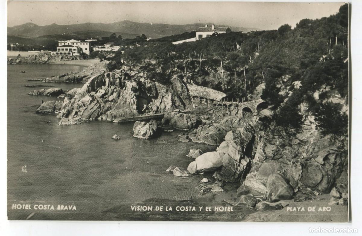Postales: Hotel Costa Brava (1955). Visi&oacute;n de la Costa y el Hotel. Playa de Aro. Talleres A. Zerkowitz