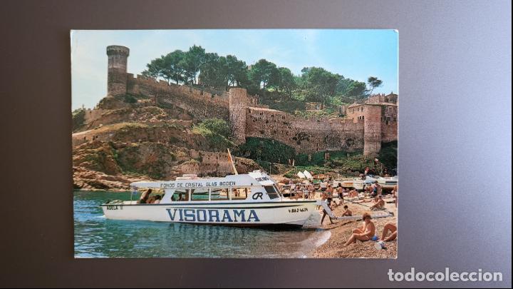 Postkarten: POSTAL TOSSA DE MAR COSTA BRAVA BARCO FONDO CRISTAL VISORAMA ADELA II (CATALAN IBARZ, 4E-26) S/C