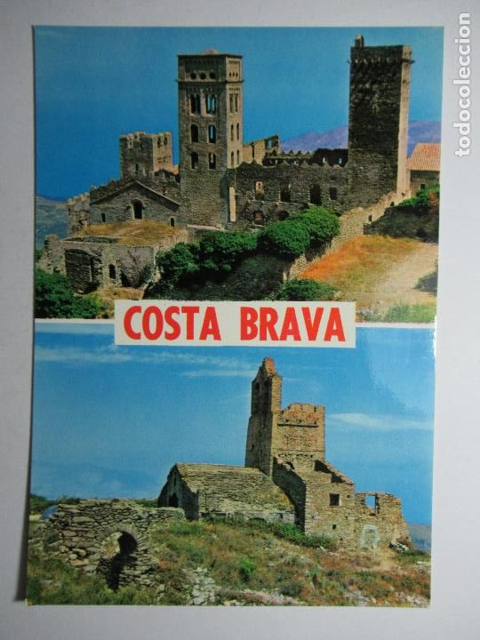 Postkarten: Costa Brava - Monasterio de San Pedro de Roda. Monasterio y Santa Elena - Meli-Color n&ordm; 1169 - S/C