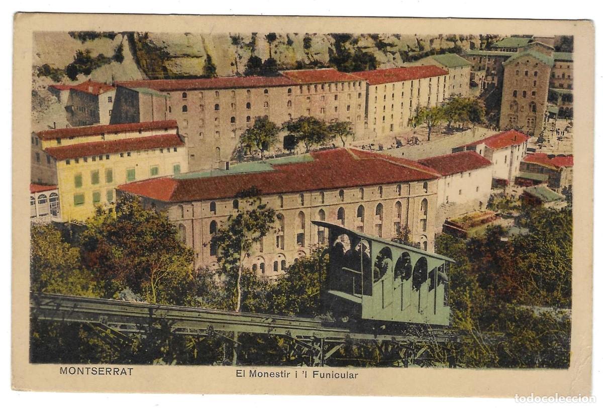 Postales: Postal Montserrat. El Monestir i L. Funicular. 74-688