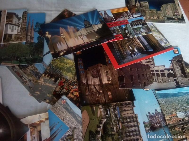 Postales: LOTE DE APROX. 65 POSTALES DE BARCELONA - Foto 5