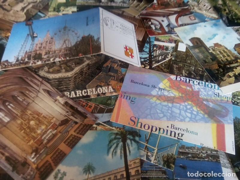 Postales: LOTE DE APROX. 65 POSTALES DE BARCELONA - Foto 8