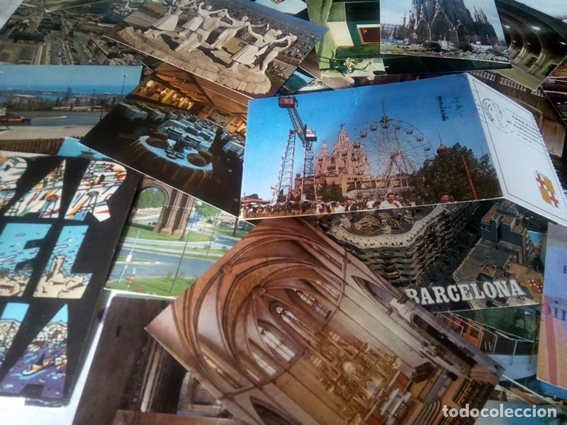 Postales: LOTE DE APROX. 65 POSTALES DE BARCELONA - Foto 9
