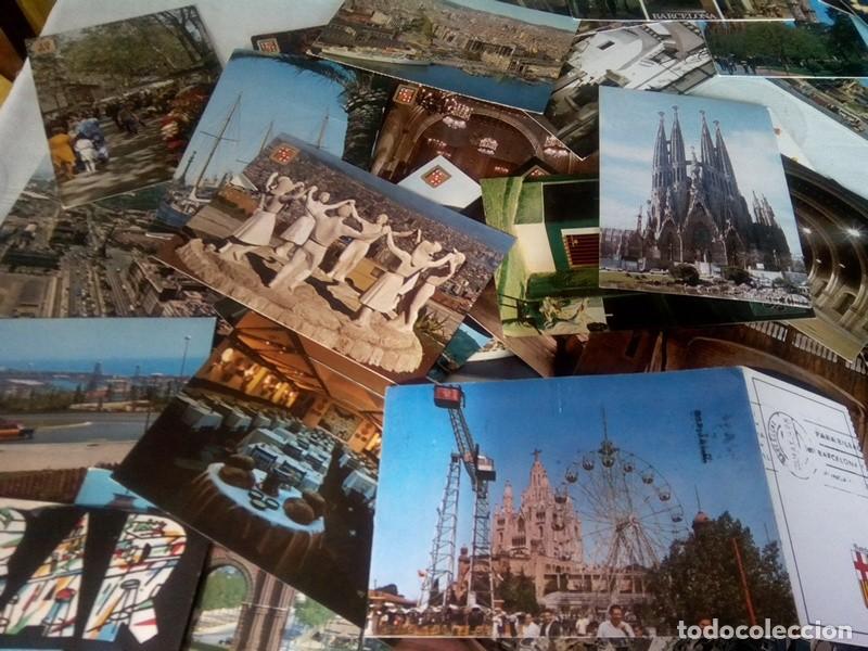 Postales: LOTE DE APROX. 65 POSTALES DE BARCELONA - Foto 10