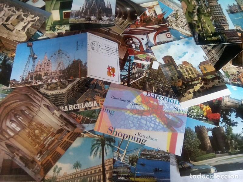 Postales: LOTE DE APROX. 65 POSTALES DE BARCELONA - Foto 12