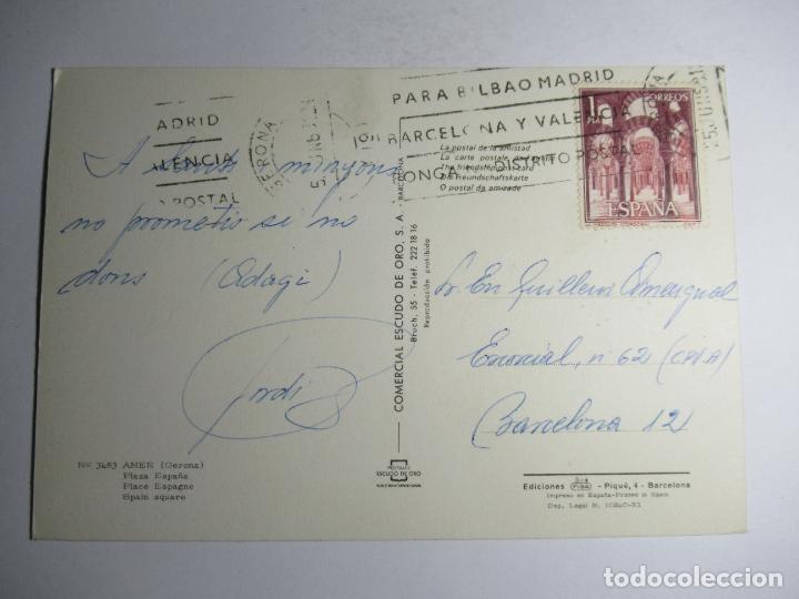 Postales: Amer - Plaza Espa&ntilde;a - Foto 2