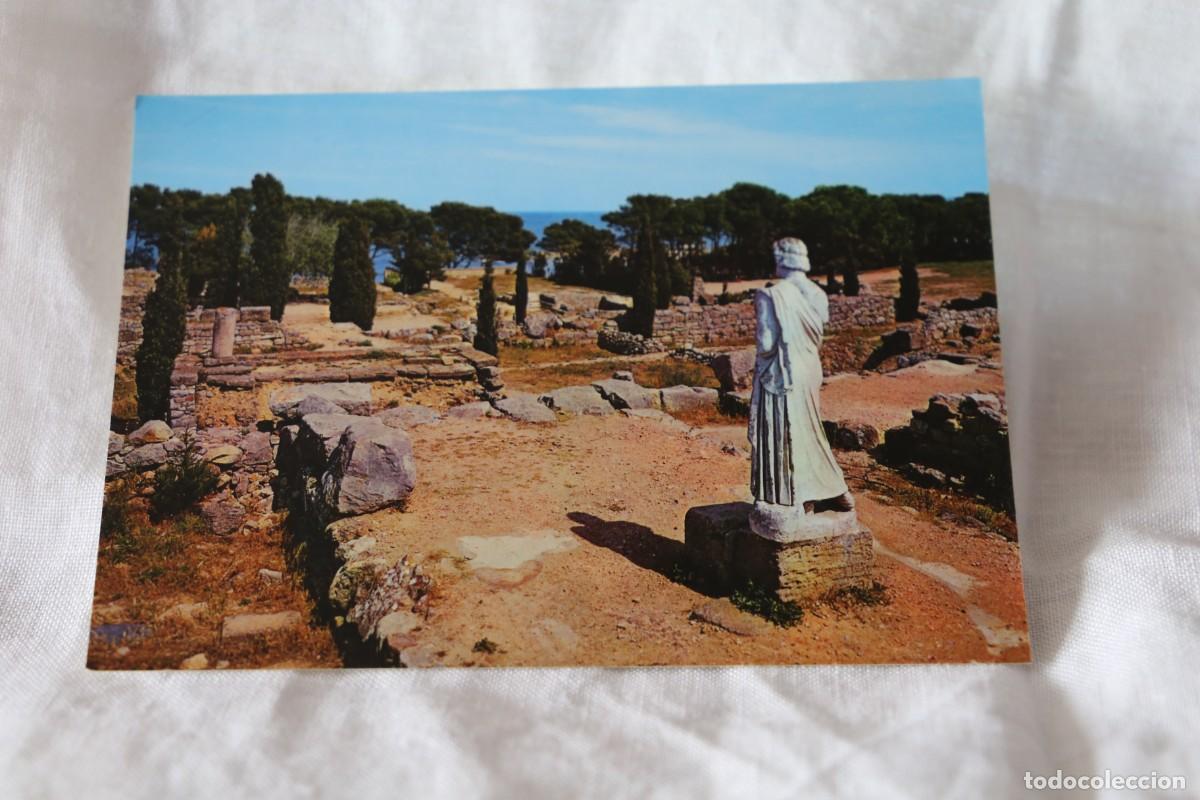 Postales: 1409 AMPURIAS ESTATUA DE ESCULAPIO COSTA BRAVA 1965 FABREGAT YACIMIENTO ARQUEOLOGICO GRIEGO