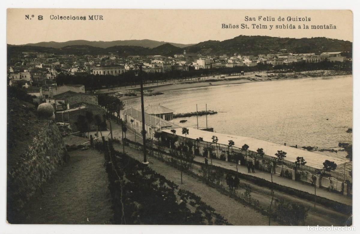 Cartoline: a09165 sant feliu de guixols ba&ntilde;os sant telm y subida a la monta&ntilde;a mur n&ordm; fotografica sc