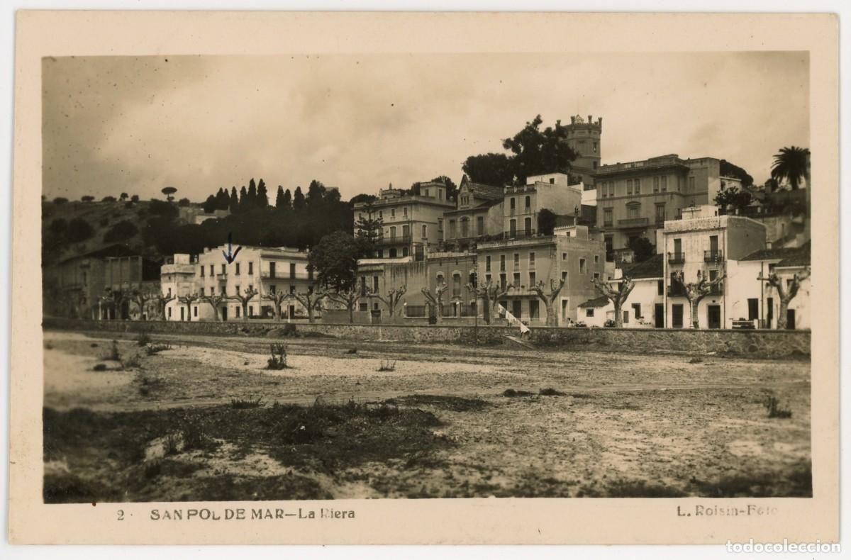 Cartes Postales: a09166 sant pol de mar la riera roisin n&ordm;2 fotografica circulada 1950