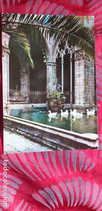 Cartoline: BARCELONA-RVIII-150X105mm.-POSTAL ESCRITA-CATEDRAL-CLAUSTRO