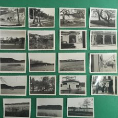 Postales: 19 ANTIGUAS PEQUEÑAS FOTOGRAFIAS POSTALES DE BAÑOLAS BANYOLES. 1954. PLA DE L'ESTANY. GIRONA.