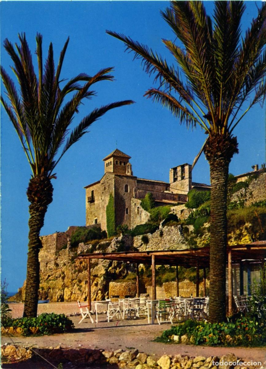 Postales: N&ordm; 2048-TARRAGONA. Camping Tamarit, al fondo Castillo de Tamarit. Sin circular. ED. TALLERES FOTOGR&Aacute;