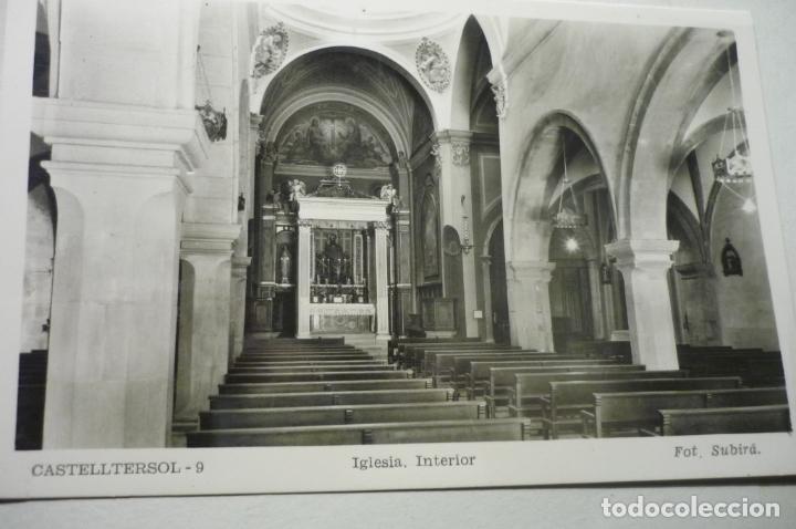 Postales: postal castelltersol .-iglesia interior cm - Foto 1