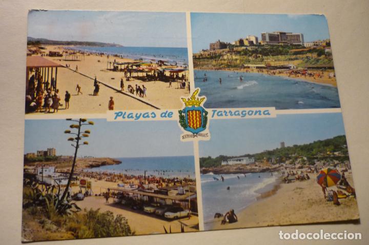 Postales: POSTAL TARRAGONA PLAYAS CIRCULADA CM - Foto 1