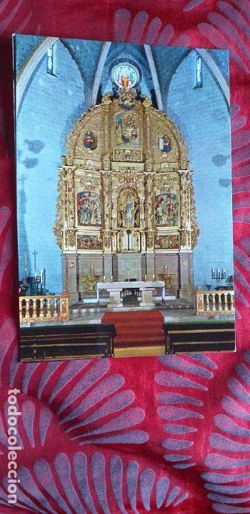 Postales: GIRONA-RVII-150X105mm.-POSTAL NO ESCRITA-LLIVIA-IGLESIA PARROQUIAL-RETABLO BARROCO S.XVIII