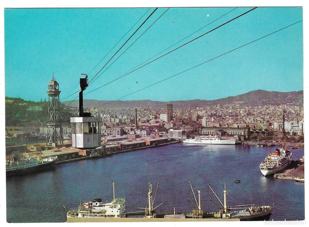 Postales: Postal Barcelona. Puerto y transbordador. 74-714