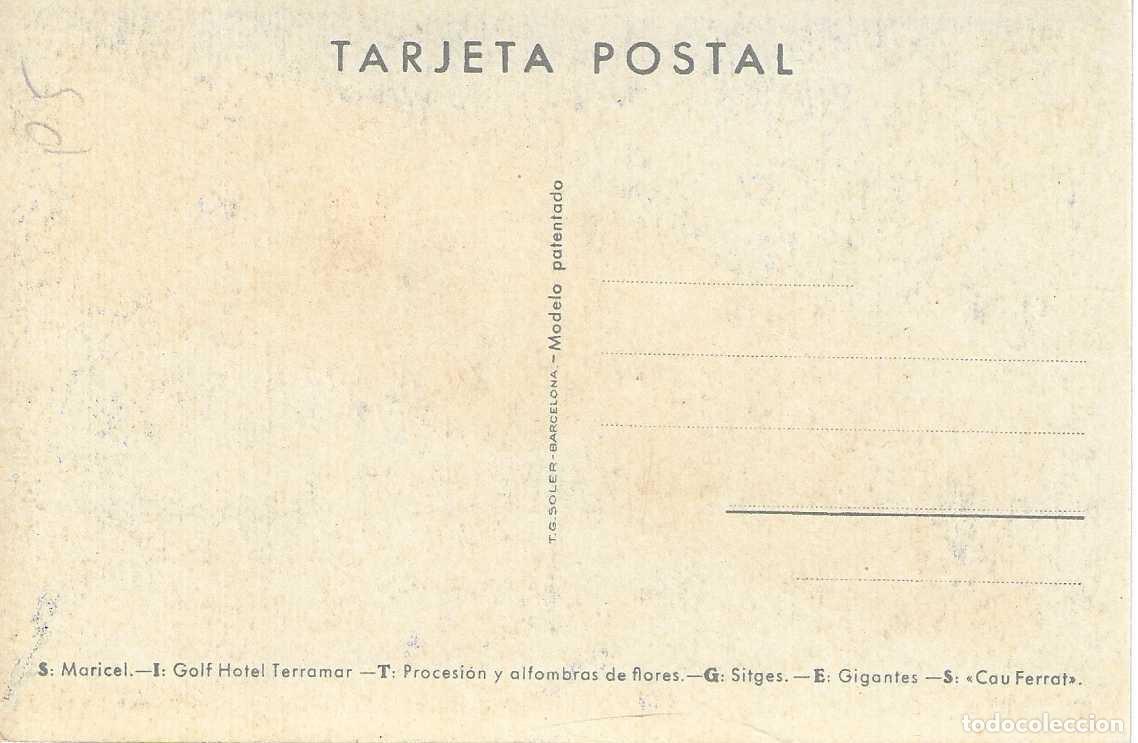 Postales: SITGES - T.G. SOLER - SIN CIRCULAR - Foto 2