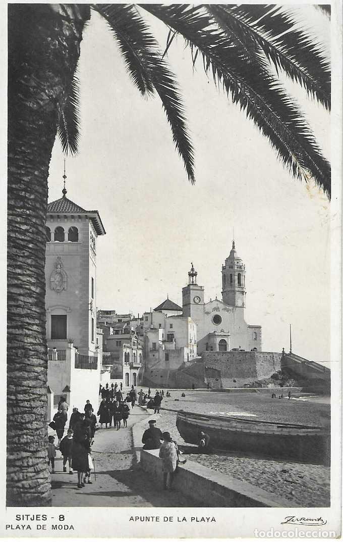 Postales: SITGES - 8. APUNTE DE LA PLAYA - ZERKOWITZ - SIN CIRCULAR - Foto 1