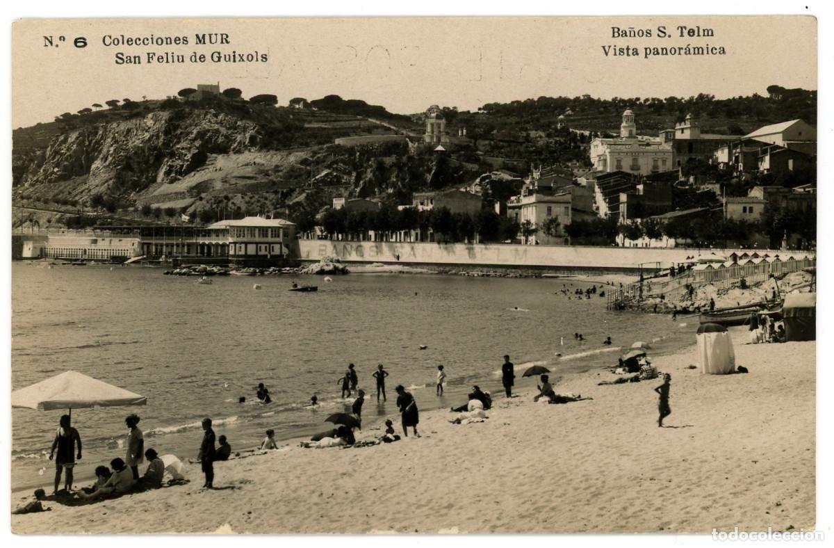 Postcards: a09194 sant feliu de guixols ba&ntilde;os sant telm mur n&ordm;6 sc fotografica