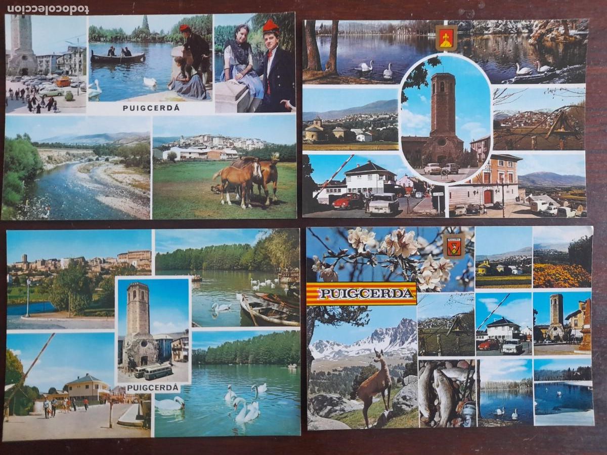 Postales: Una postal colaig im&aacute;genes vintage 60&acute;s Puigcerda traje y baile regional catalan 4 tarjetas a elegir