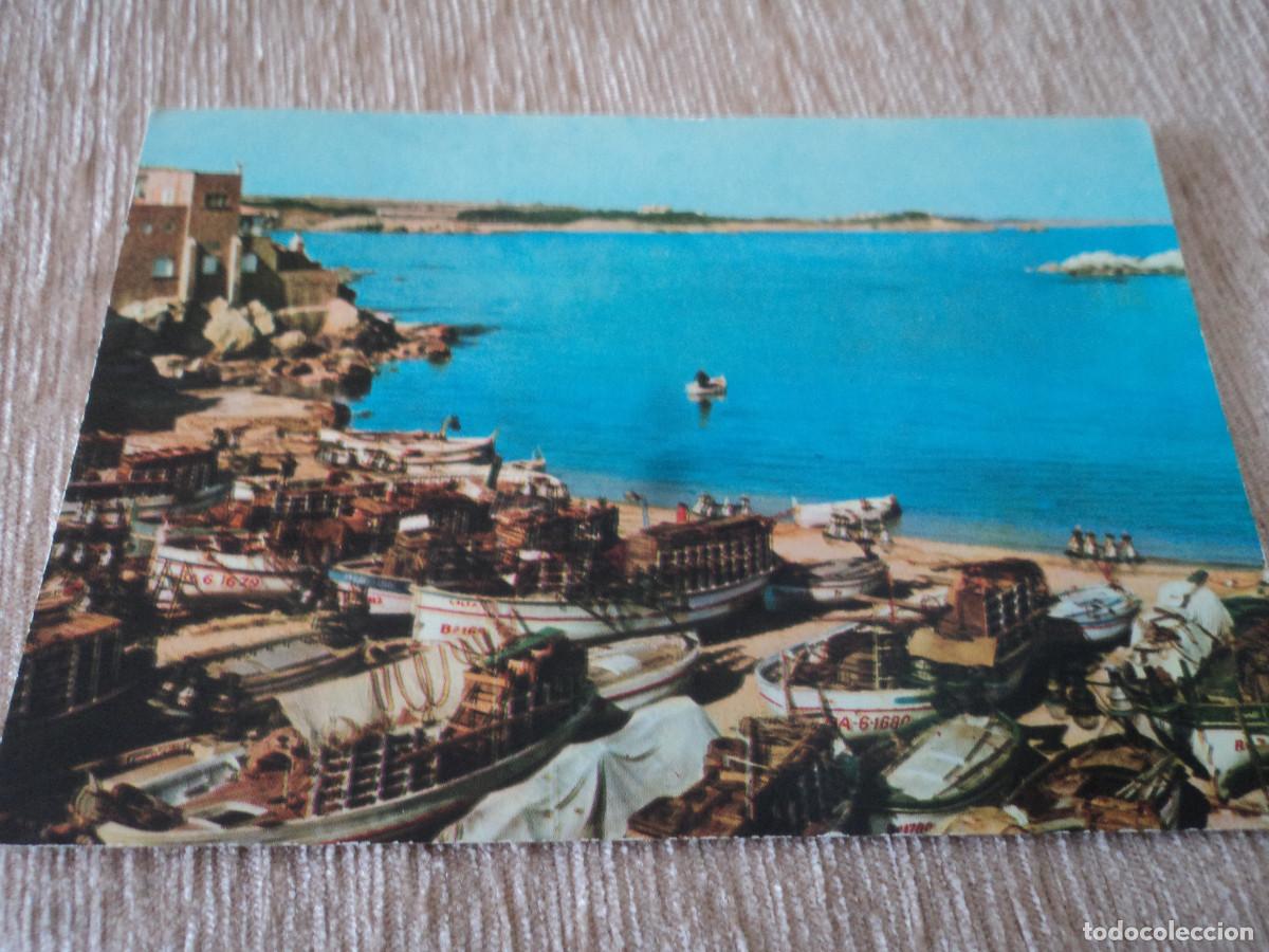 Cartoline: l`escala, barcos de pesca en la arena, ed. zerkowitz, circulada