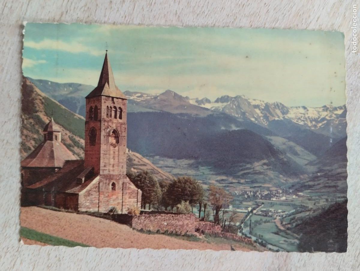 Postales: VALLE ARAN PIRINEOS LERIDA IGLESIA VILACH PANORAMICA DE VIELLA