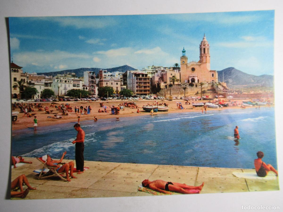 Postales: Sitges - Solarium e Iglesia - Foto 1