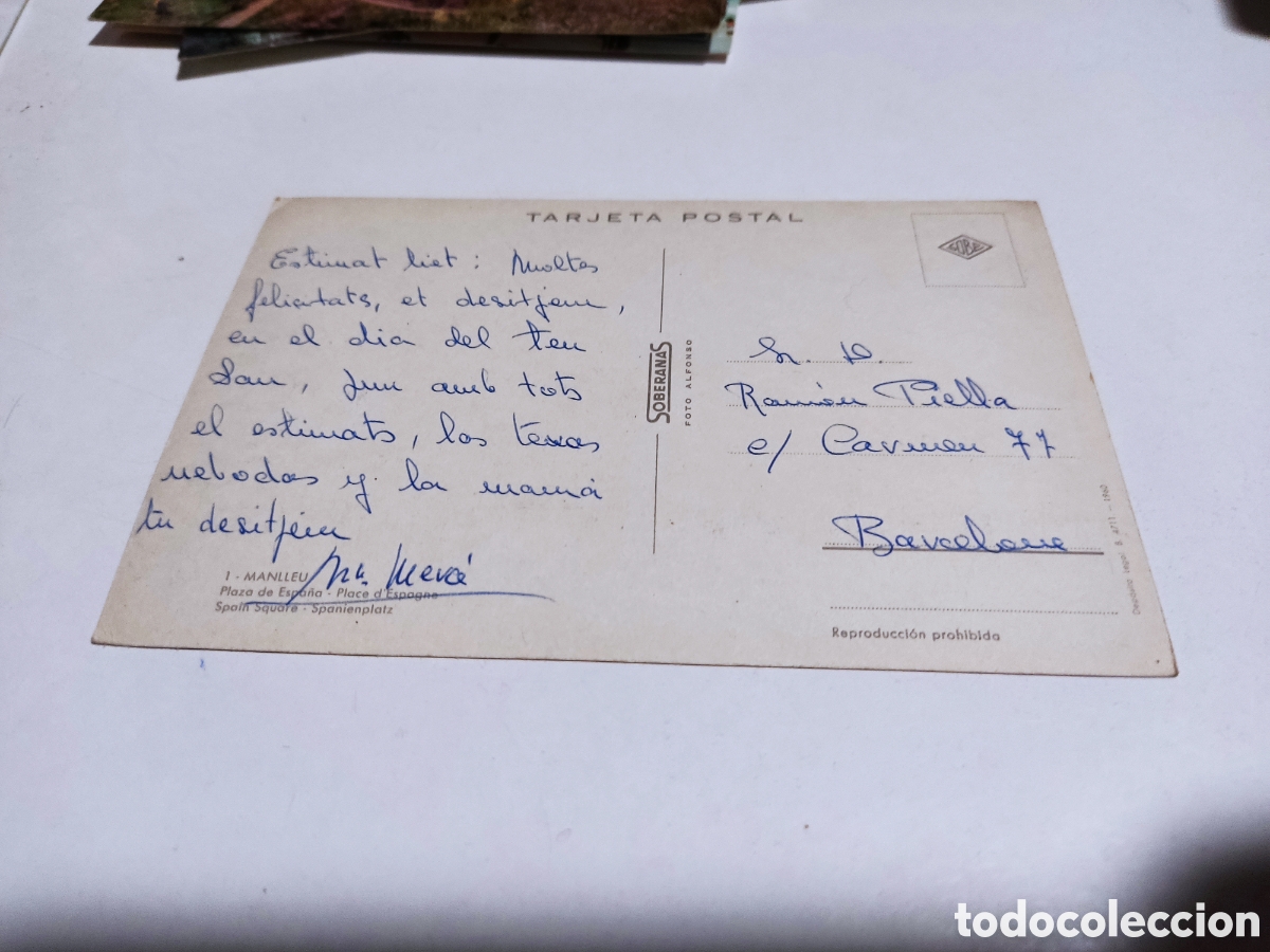Postales: Postal Manlleu - Foto 2