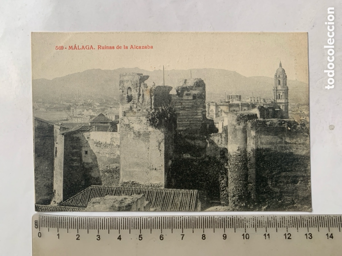 Postales: POSTAL. MALAGA. RUINAS DE LA ALCAZABA. ED. ALMIRALL. FOTOTIPIA THOMAS.