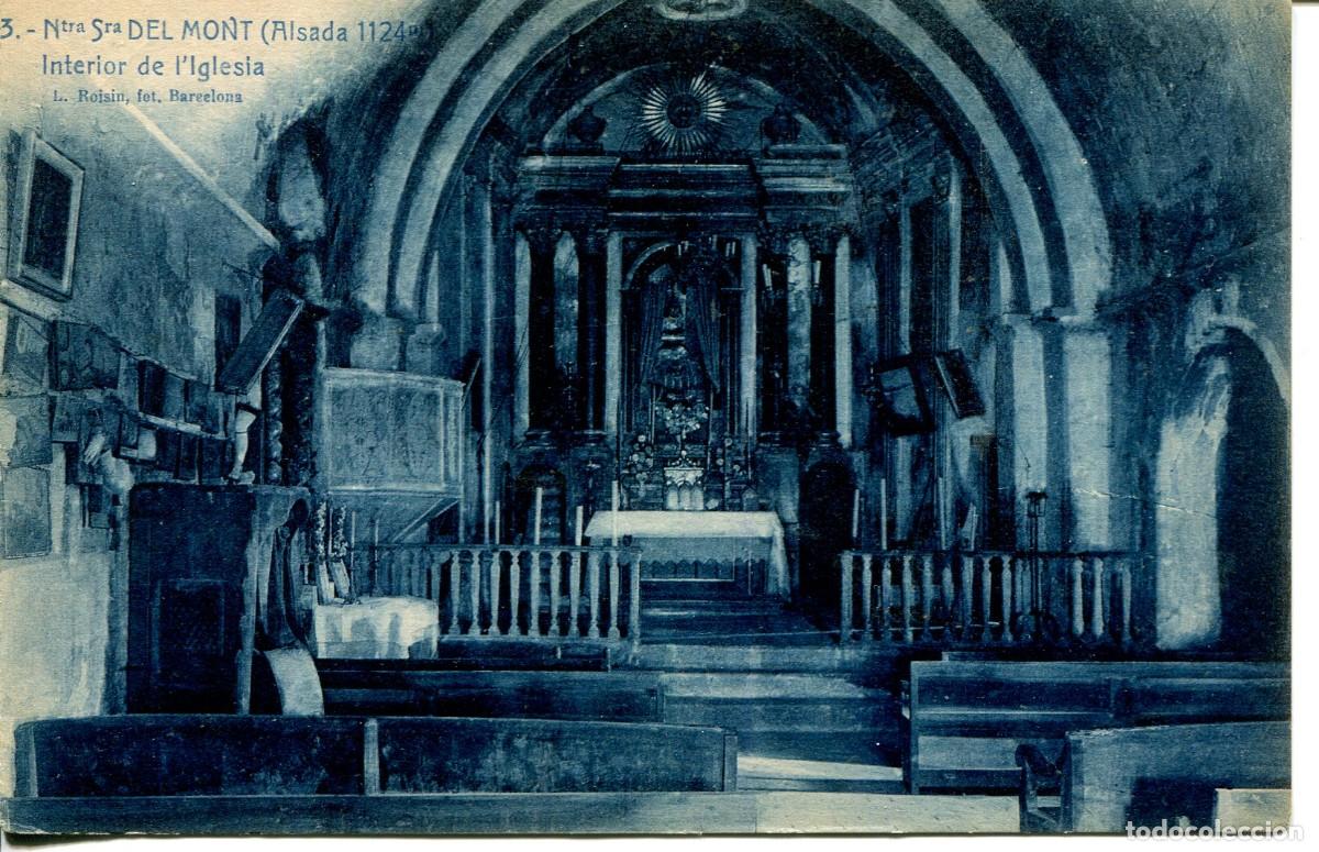 Cartoline: SANTUARIO MARE DE DEU DEL MONT-INTERIOR DE LA IGLESIA- ROISIN