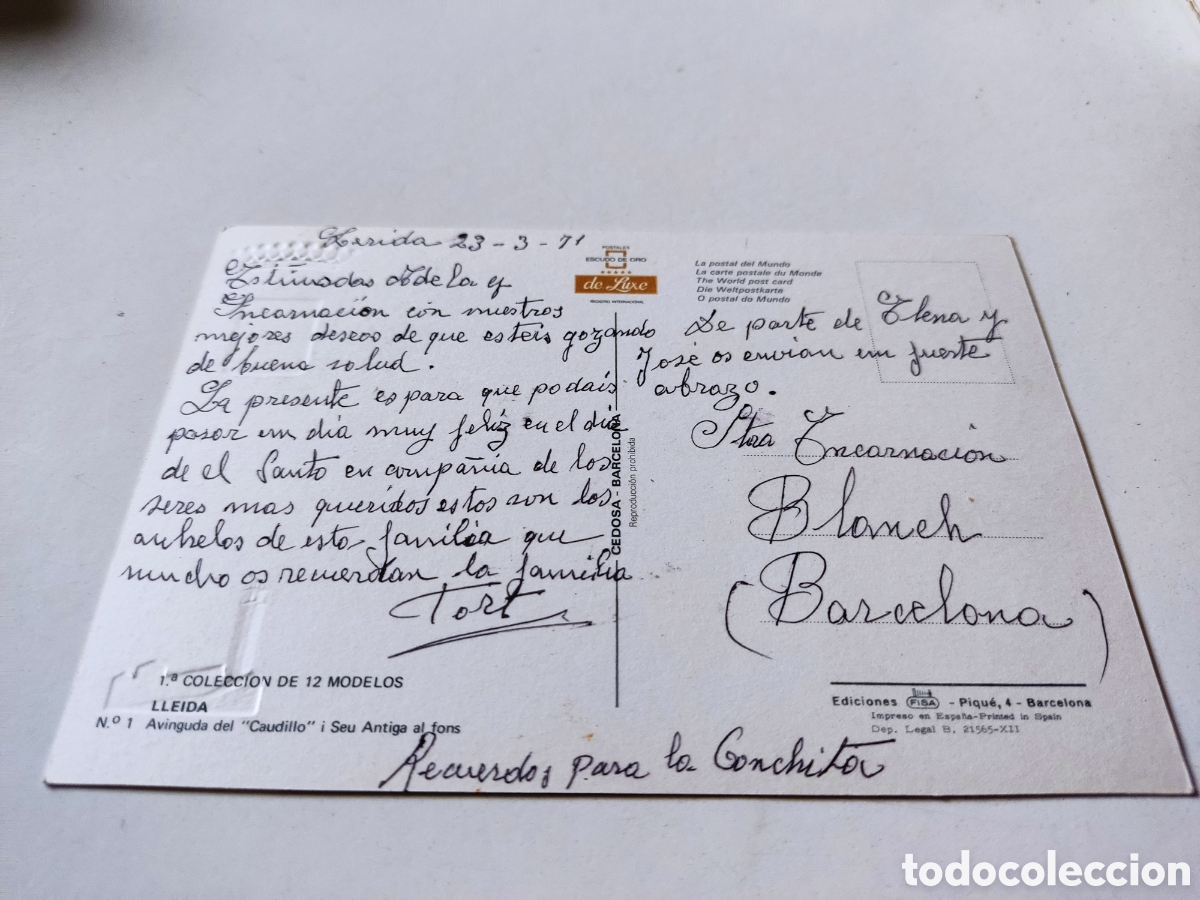 Postales: Postal Lleida - Foto 2