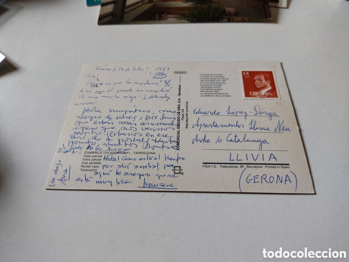 Postales: Postal Cambrils,vilafortuny - Foto 2