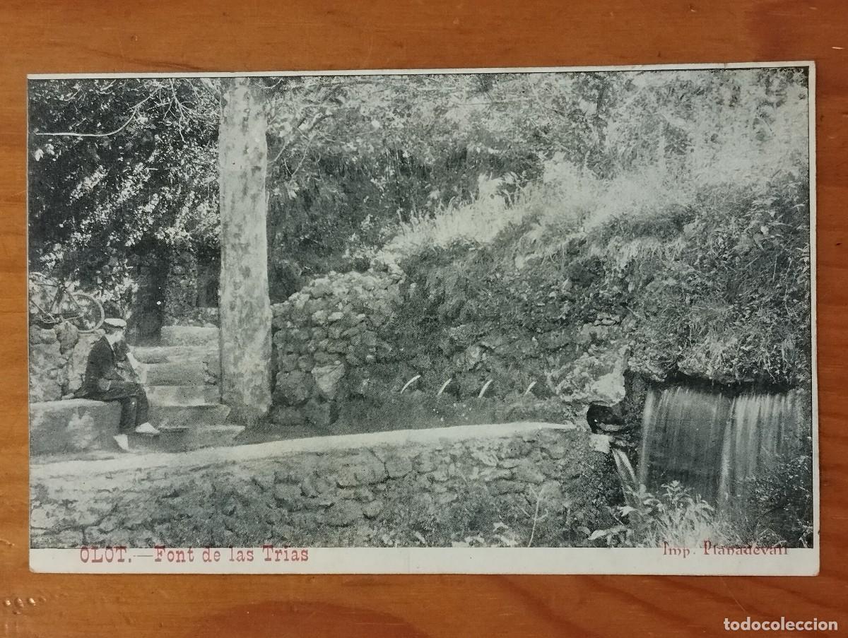 Postales: POSTAL OLOT - FONT DE LAS TRIAS. - Foto 1