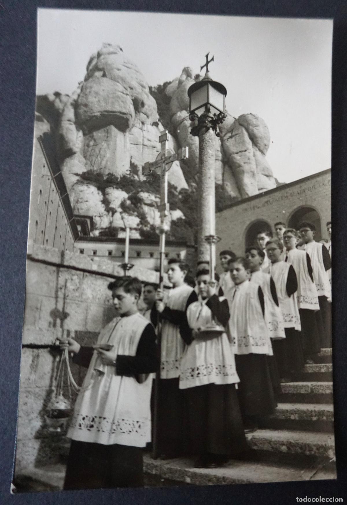 Postales: Montserrat, Procesi&oacute;n , postal circulada con sello y matasellos del a&ntilde;o 1961