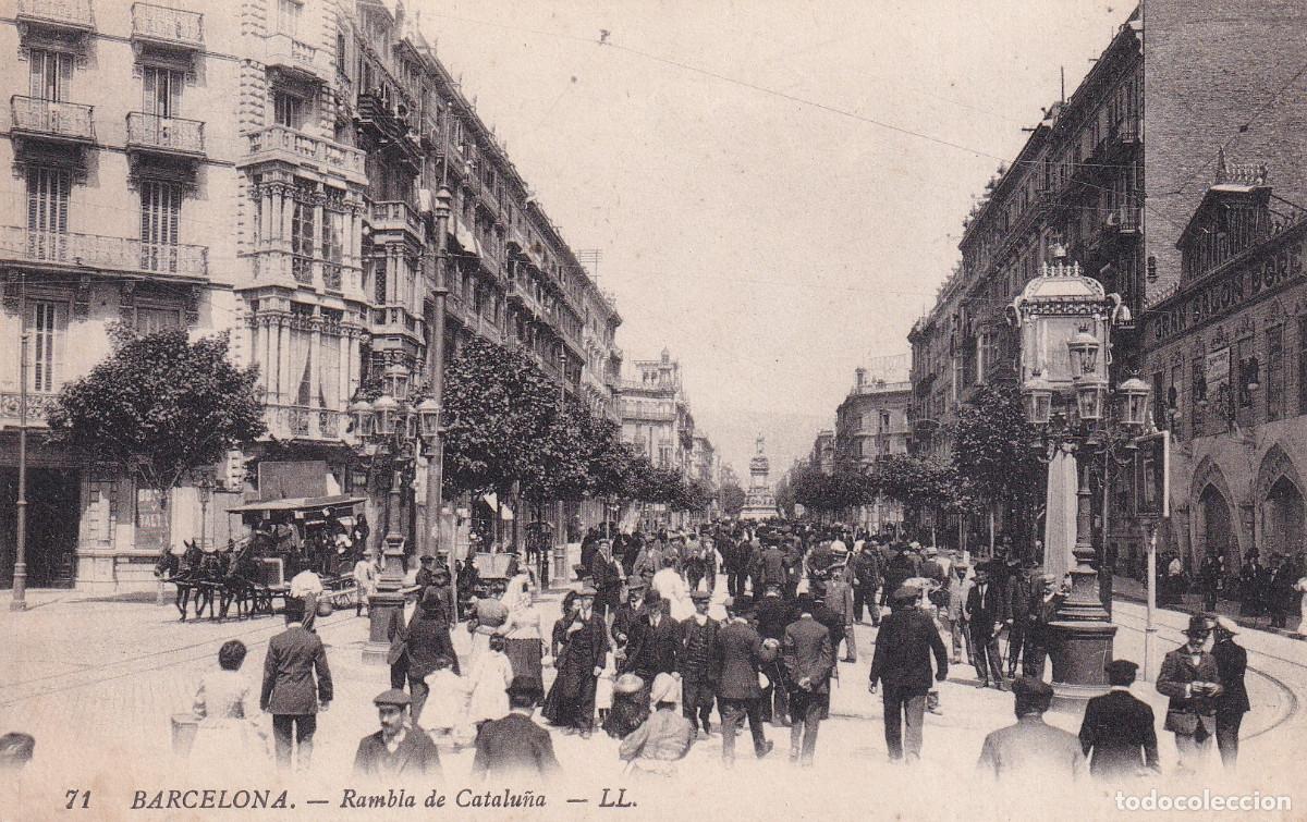 Postales: BARCELONA RAMBLA DE CATALU&Ntilde;A - Foto 1
