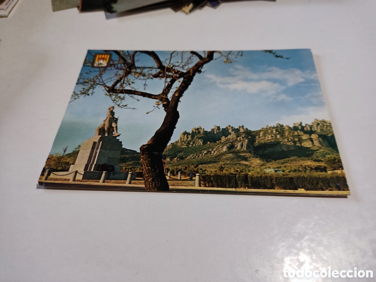 Postales: Postal Montserrat , monumento al tambor del Bruch
