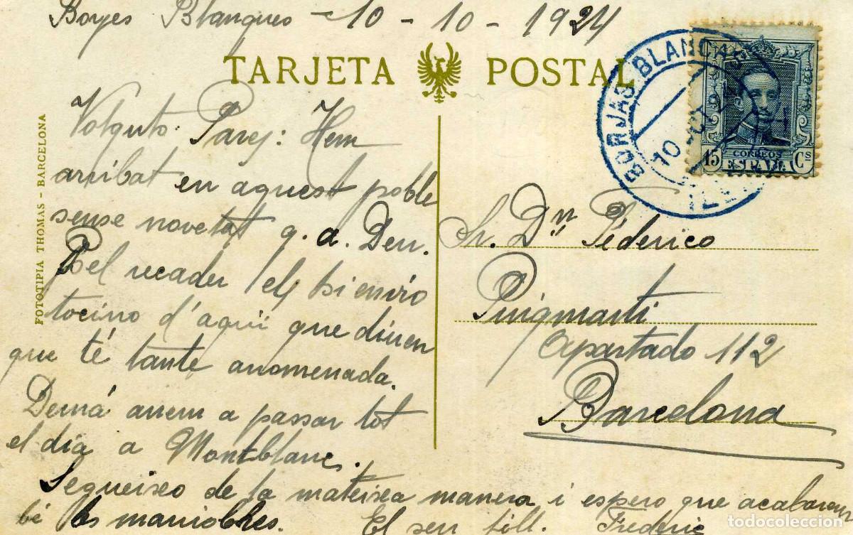 Postales: BORGES BLANQUES - PLA&Ccedil;A DE LA CONSTITUCI&Oacute; - Foto 2