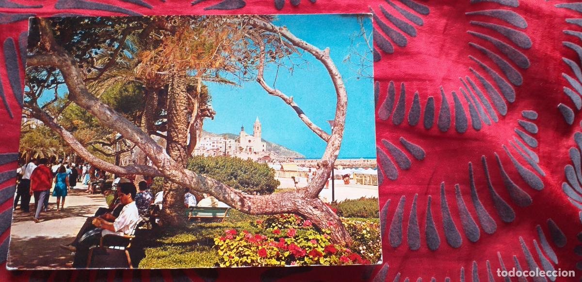 Postales: BARCELONA-RVD-150X105mm.-NO ESCRITA-SITGES-N&ordm;2009-BAJO LOS PINOS DEL PASEO