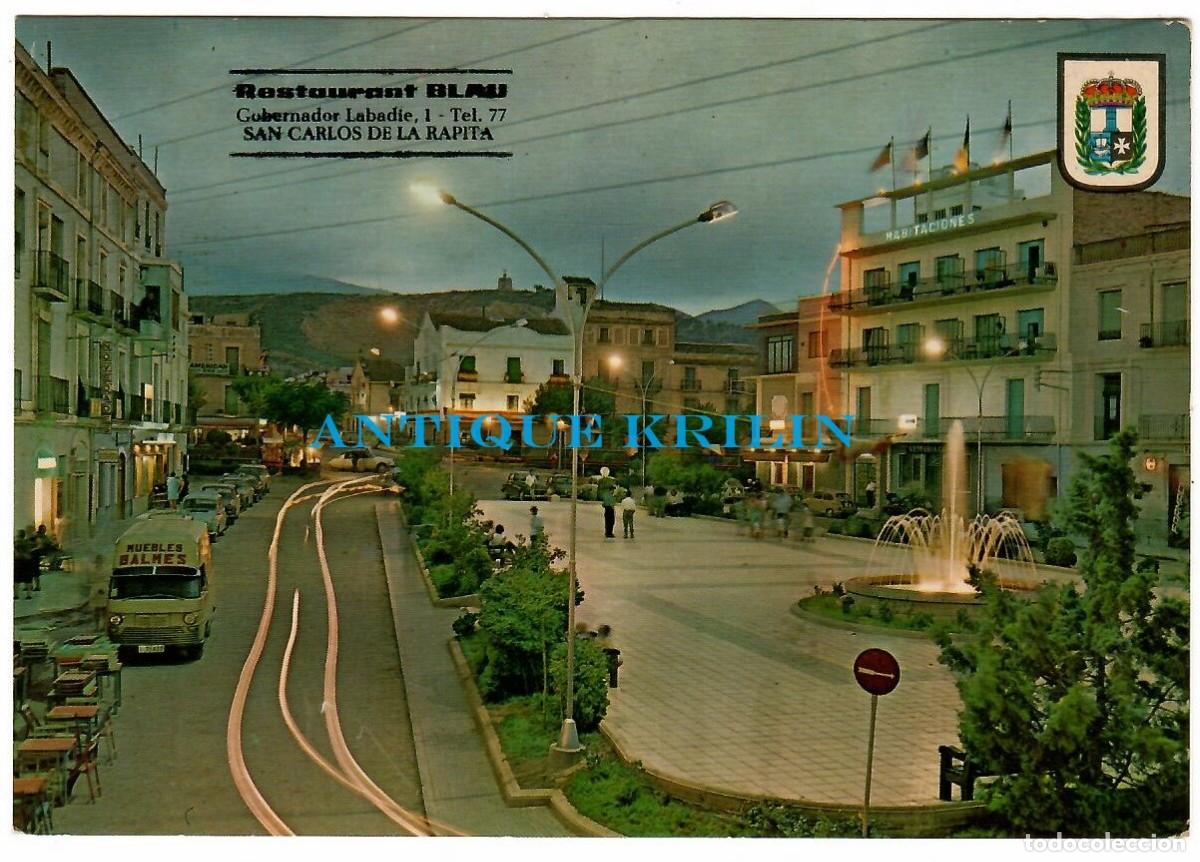 Postales: SANT CARLES DELA RAPITA N&ordm; 1 PLAZA ESPA&Ntilde;A PUBLICITARIA RESTAURANT BLAU , EL COC / SIN CIRCULAR