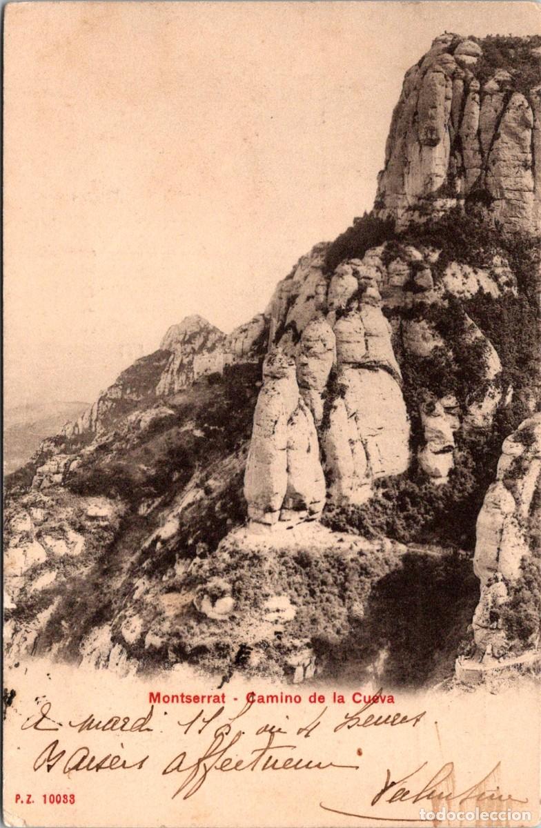 Postcards: Montserrat - Camino de la Cueva - Ed. P. Z. n&ordm; 1088 - 140x90mm - Reverso sin dividir