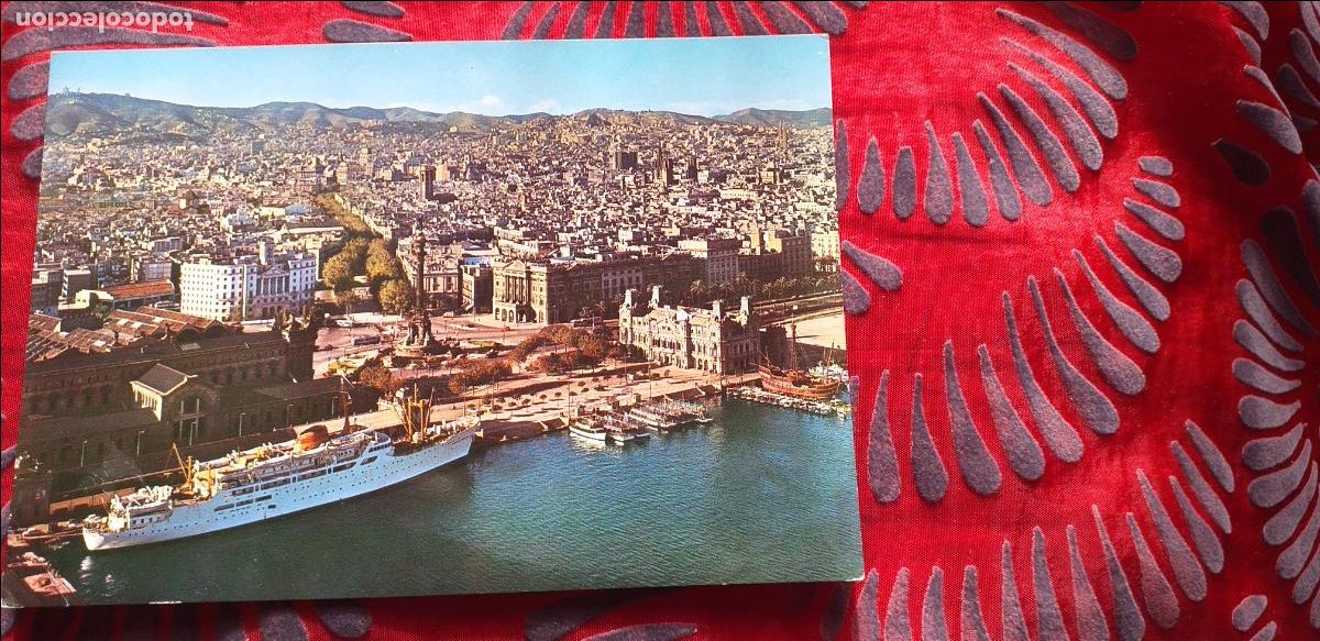Postales: BARCELONA-RVD-150X105mm.-CIRCULADA-N&ordm;2032-VISTA DE LA CIUDAD DESDE EL MAR