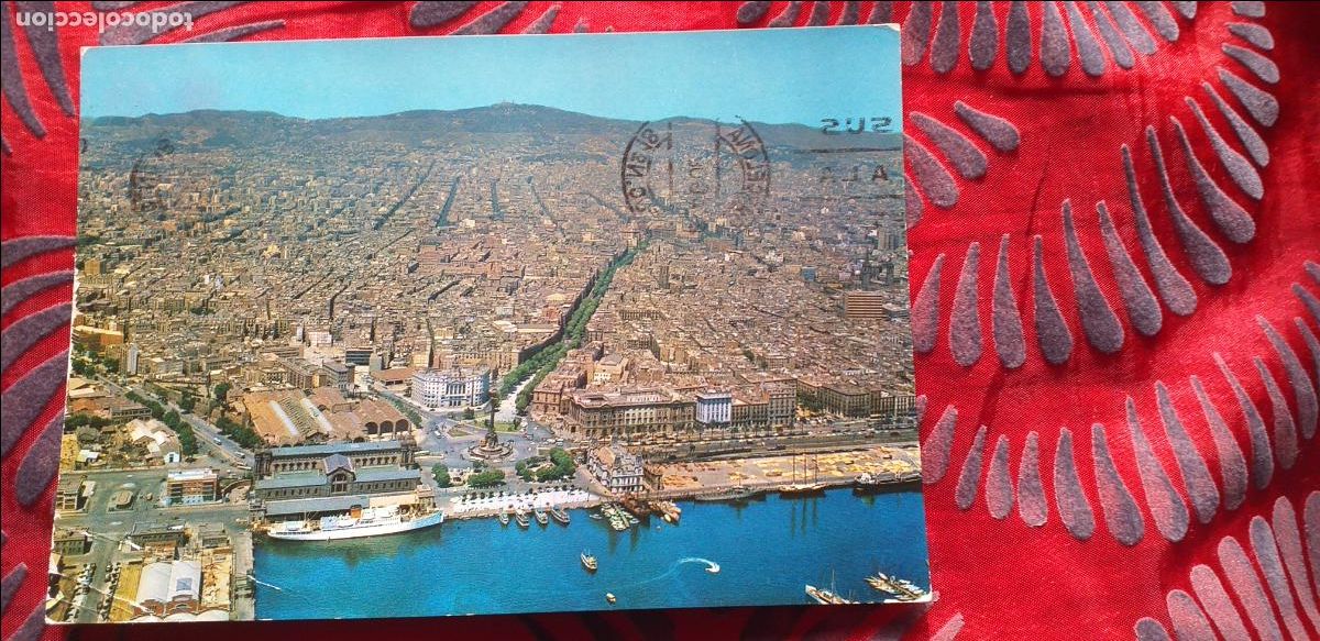 Postales: BARCELONA-RVD-150X105mm.-CIRCULADA-N&ordm;2-VISTA GENERAL DESDE EL PUERTO