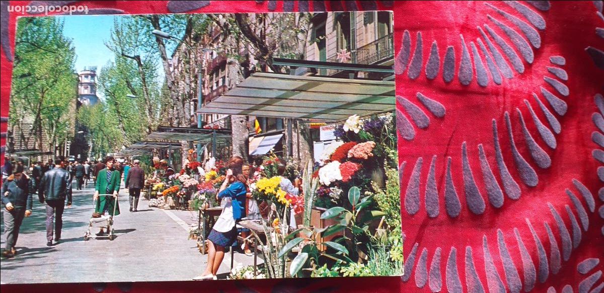 Postales: BARCELONA-RVD-150X105mm.-CIRCULADA-N&ordm;32-RAMBLA DE LAS FLORES