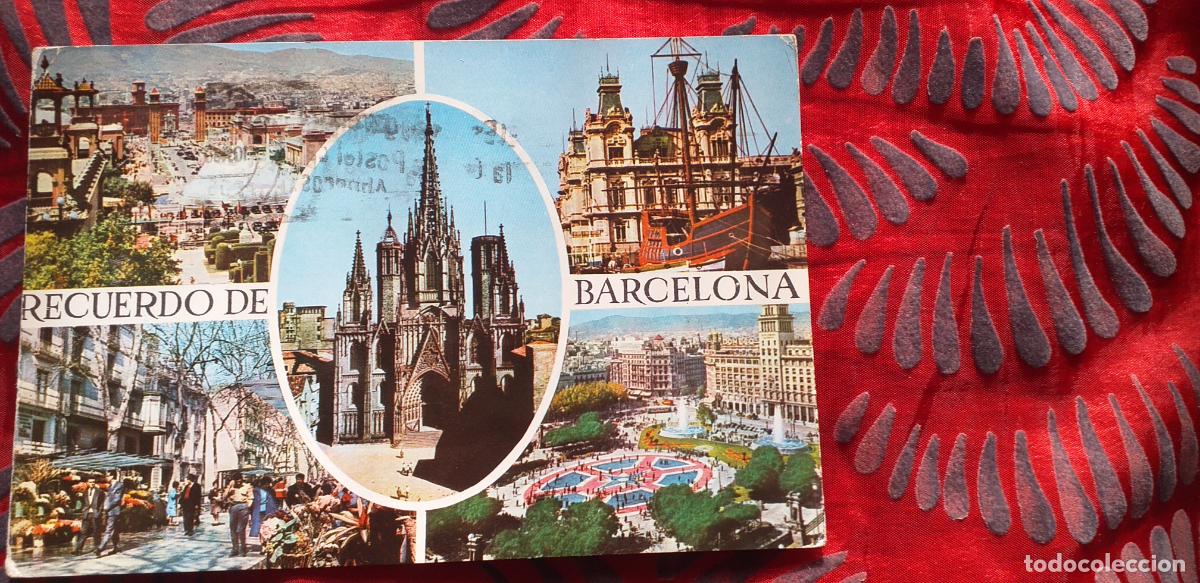 Postales: BARCELONA-RVD-150X105mm.-CIRCULADA-N&ordm;186-RAMBLAS-CATEDRAL